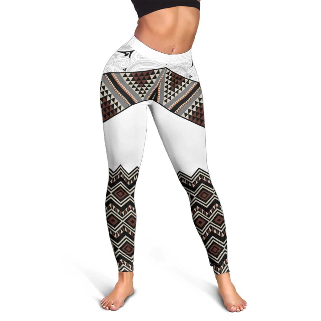 New Zealand Aotearoa Leggings Taniko Art Simple Style LT05 - Polynesian Pride
