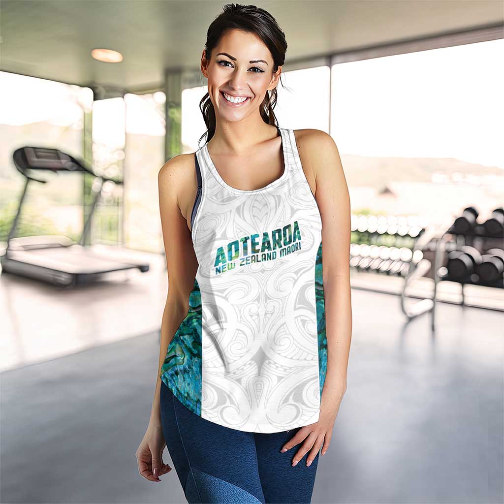New Zealand Aotearoa Women Racerback Tank Green Maori Papua Shell Indigenous LT9 - Polynesian Pride