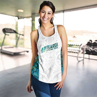 New Zealand Aotearoa Women Racerback Tank Green Maori Papua Shell Indigenous LT9 - Polynesian Pride