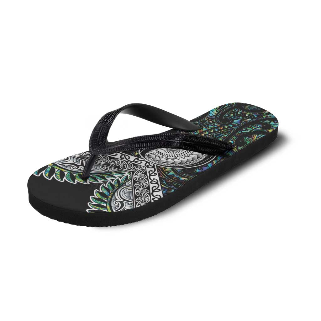 New Zealand Flip Flops Maori Rugby Tattoo Papua Shell - Polynesian Pride