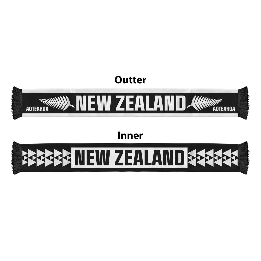 New Zealand Football White Fern Supporter Soccer Scarf LT9 - Polynesian Pride