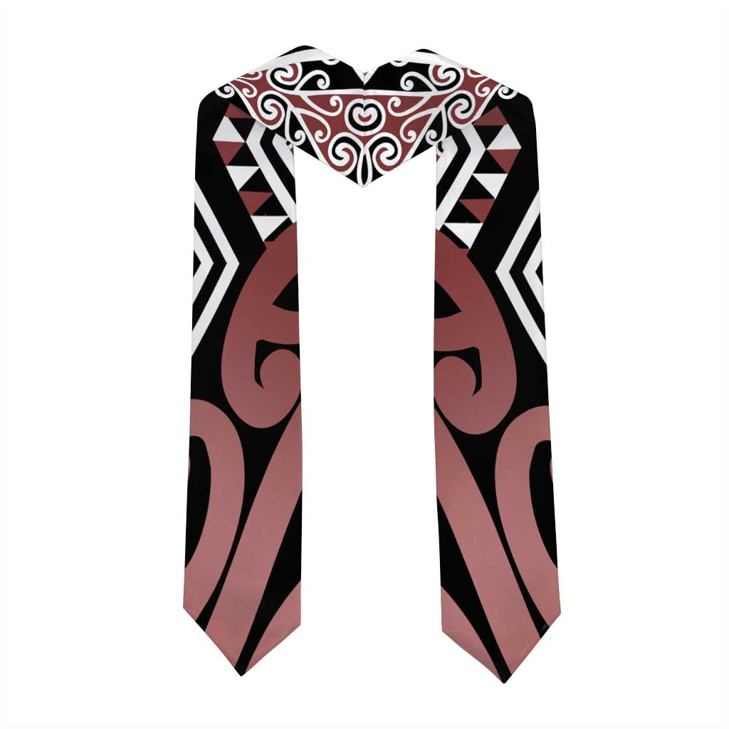 New Zealand Graduation Stole Aotearoa Kowhaiwhai Mix Taniko Art - Brown LT14 - Polynesian Pride