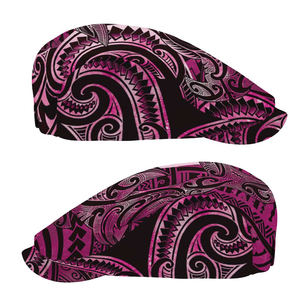 New Zealand Hammerhead Shark Jeff Hat Maori Haehae Mangopare Pink - Polynesian Pride