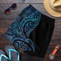 New Zealand Hammerhead Shark Shorts for Men Maori Haehae Mangopare Galaxy - Polynesian Pride
