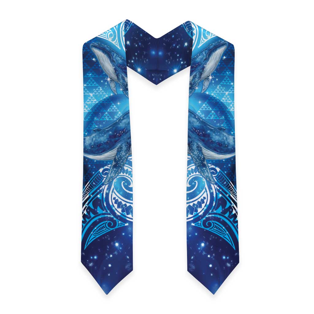 New Zealand Humpback Whale Matariki Graduation Stole Maori New Year Taniko Niho Taniwha LT14 - Polynesian Pride