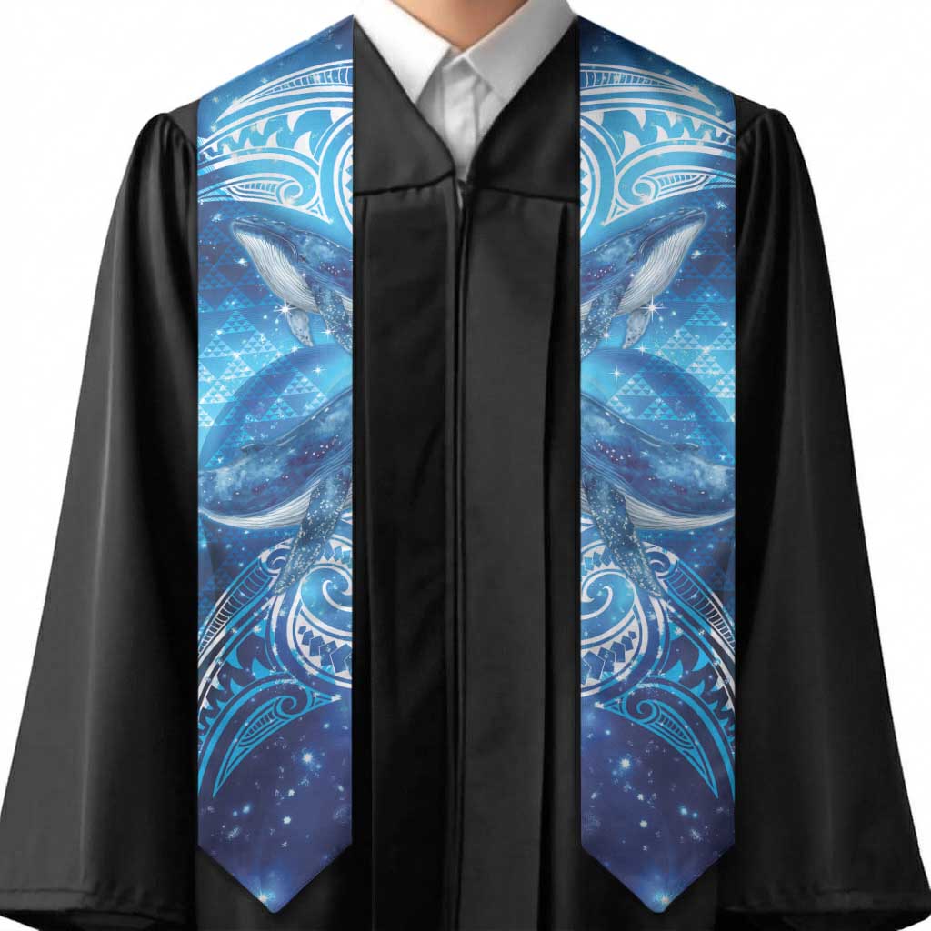 New Zealand Humpback Whale Matariki Graduation Stole Maori New Year Taniko Niho Taniwha LT14 - Polynesian Pride