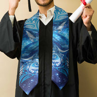 New Zealand Humpback Whale Matariki Graduation Stole Maori New Year Taniko Niho Taniwha LT14 - Polynesian Pride