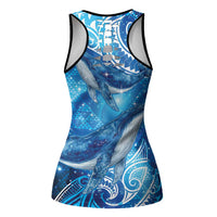 New Zealand Humpback Whale Matariki Hollow Tank Top Maori New Year Taniko Niho Taniwha LT14 - Polynesian Pride