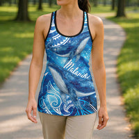 New Zealand Humpback Whale Matariki Hollow Tank Top Maori New Year Taniko Niho Taniwha LT14 - Polynesian Pride
