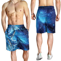 New Zealand Humpback Whale Matariki Shorts for Men Maori New Year Taniko Niho Taniwha LT14 - Polynesian Pride