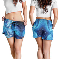 New Zealand Humpback Whale Matariki Shorts for Women Maori New Year Taniko Niho Taniwha LT14 - Polynesian Pride