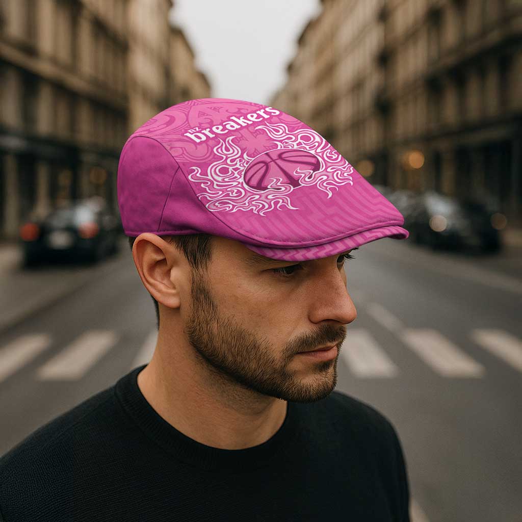 New Zealand Jeff Hat Fire Basketball Maori Tribal Pink - Polynesian Pride