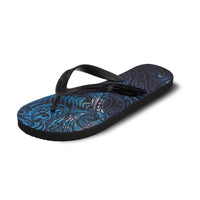 New Zealand New Year-Matariki Flip Flops Aotearoa Maori Tattoo Galaxy Sky LT03 - Polynesian Pride