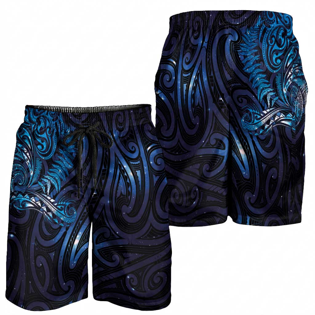 New Zealand New Year-Matariki Shorts for Men Aotearoa Maori Tattoo Galaxy Sky LT03 - Polynesian Pride