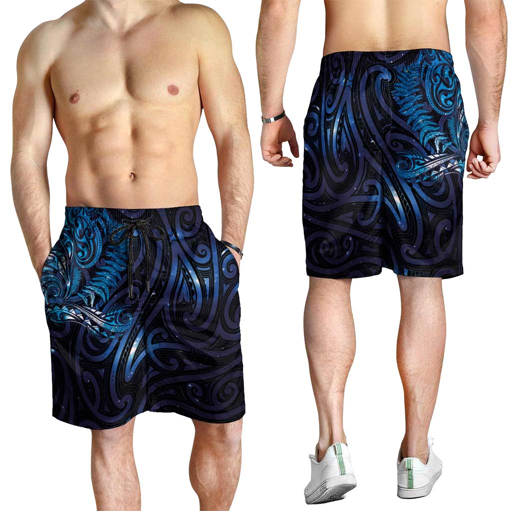 New Zealand New Year-Matariki Shorts for Men Aotearoa Maori Tattoo Galaxy Sky LT03 - Polynesian Pride