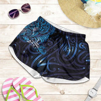 New Zealand New Year-Matariki Shorts for Women Aotearoa Maori Tattoo Galaxy Sky LT03 Multicolor - Polynesian Pride