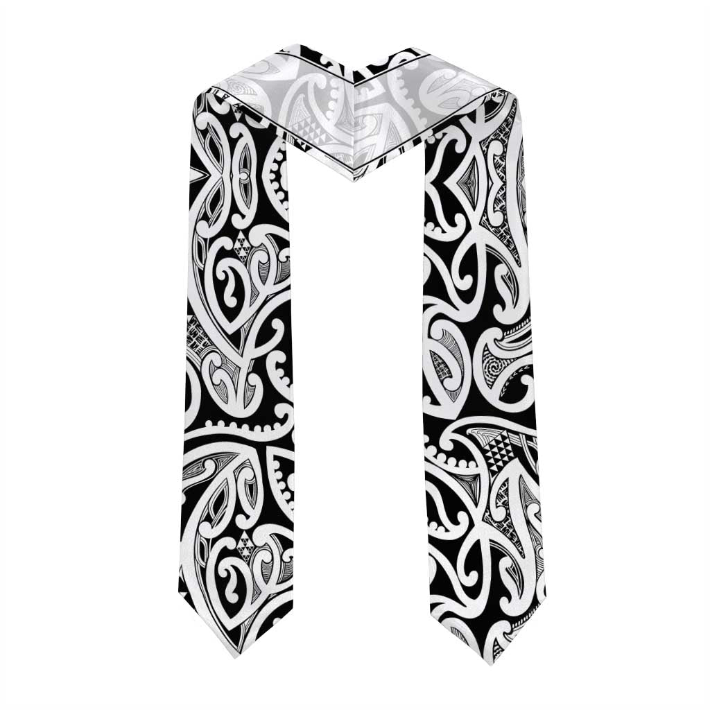 New Zealand Nurse RN 2026 Personalised Graduation Stole White Maori Pattern Cultural Pride LT9 - Polynesian Pride