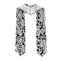 New Zealand Nurse RN 2026 Personalised Graduation Stole White Maori Pattern Cultural Pride LT9 - Polynesian Pride