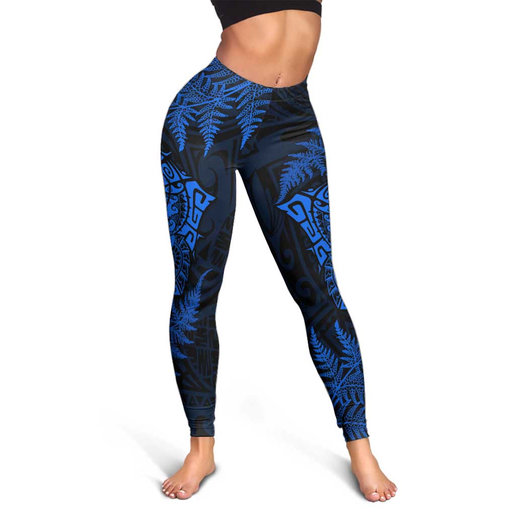 New Zealand Rugby All Blue Leggings Silver Fern All Black Mix Ta Moko LT09