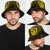 New Zealand Rugby All  Gold Bucket Hat Silver Fern All Black Mix Ta Moko LT09