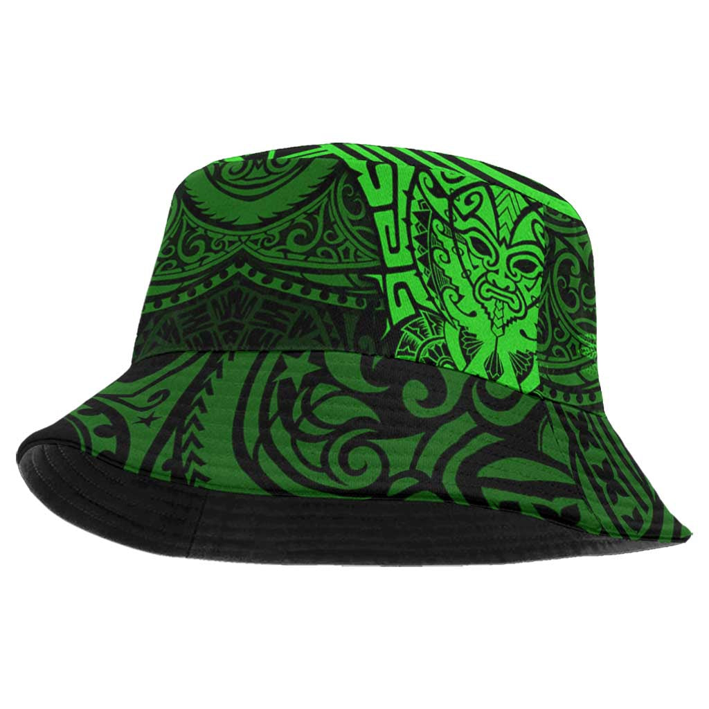 New Zealand Rugby All Green Bucket Hat Silver Fern All Black Mix Ta Moko LT09