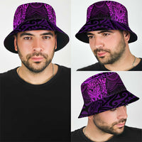 New Zealand Rugby All Purple Bucket Hat Silver Fern All Black Mix Ta Moko LT9