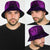 New Zealand Rugby All Purple Bucket Hat Silver Fern All Black Mix Ta Moko LT09