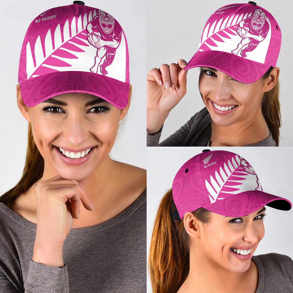 New Zealand Silver Fern Rugby Classic Cap Go All Black Maori Pink Version LT14