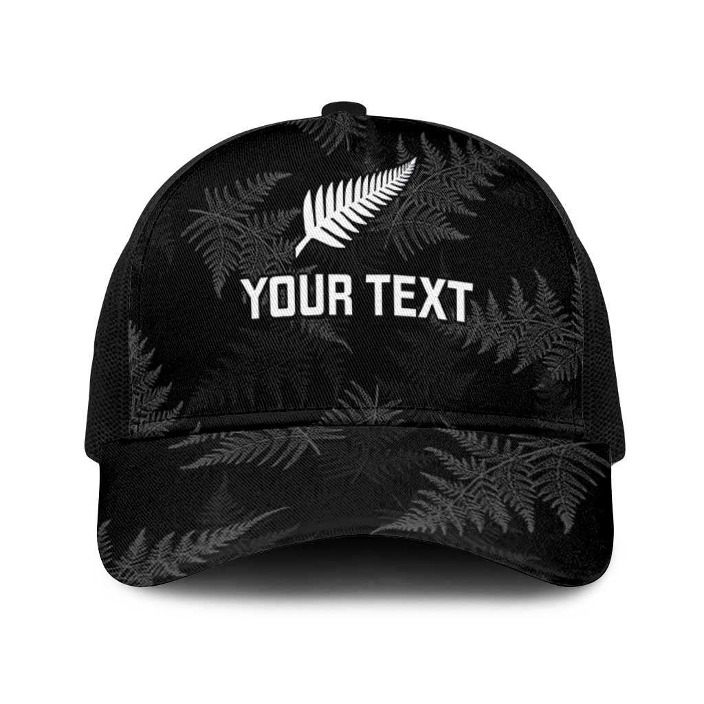 New Zealand Silver Fern Rugby Custom Baseball Net Cap Go Aotearoa Champions World Cup - Polynesian Pride