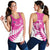 New Zealand Silver Fern Rugby Custom Women Racerback Tank Go All Black Maori Pink Version - Polynesian Pride