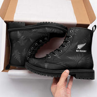 New Zealand Silver Fern Rugby Leather Boots Go Aotearoa World Cup - Polynesian Pride