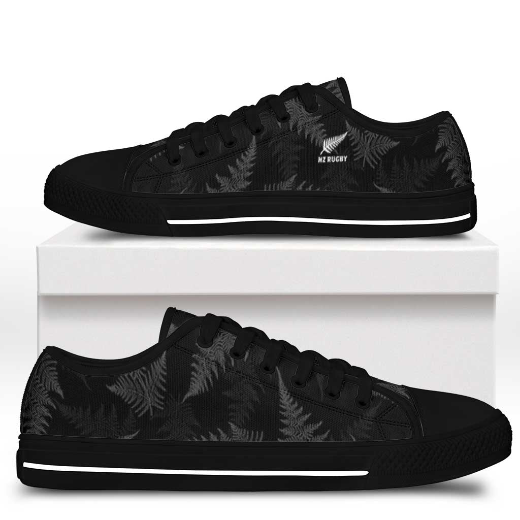 New Zealand Silver Fern Rugby Low Top Shoes Go Aotearoa World Cup LT14 - Polynesian Pride