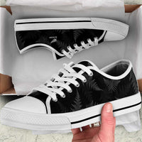 New Zealand Silver Fern Rugby Low Top Shoes Go Aotearoa World Cup LT14 Black - Polynesian Pride