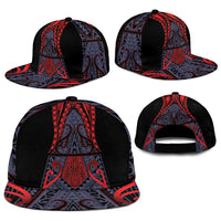 New Zealand Snapback Cap Maori Kiwiana Pattern Tukutuku Motif
