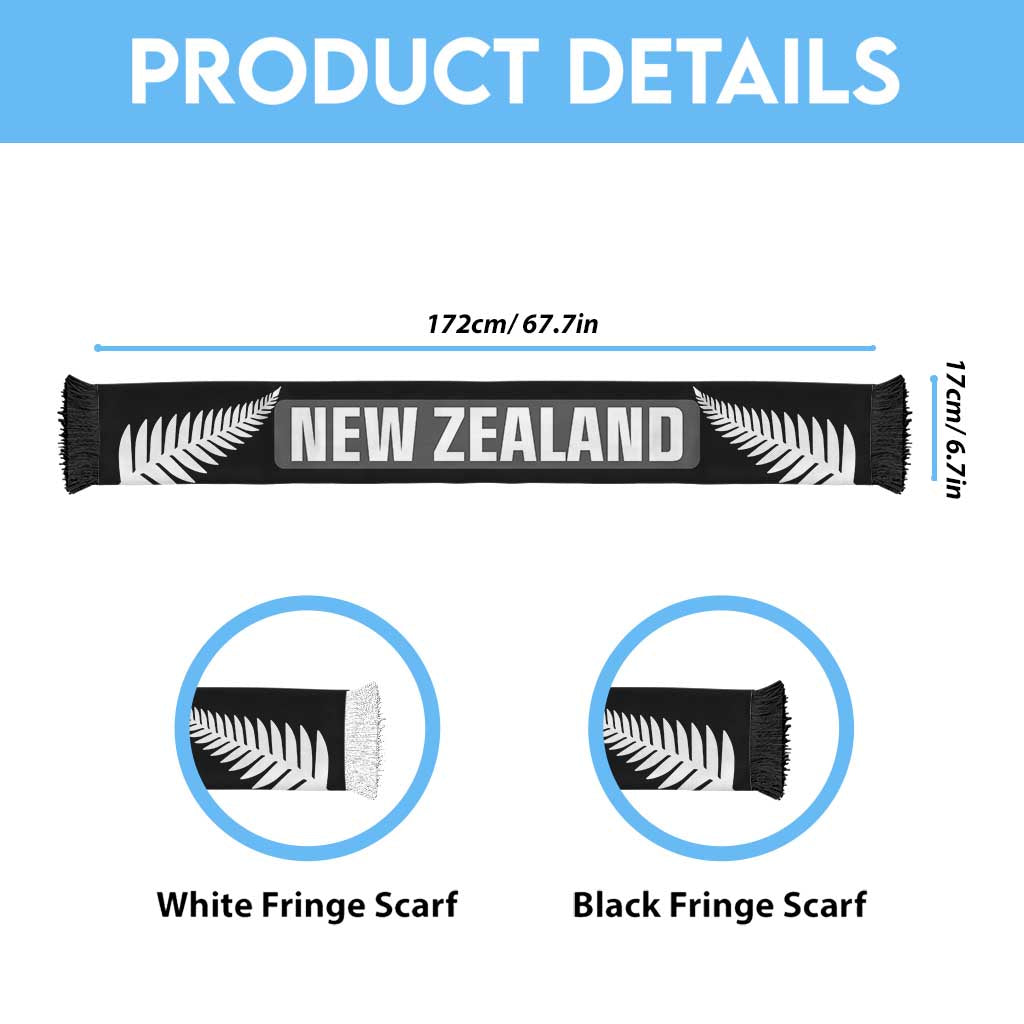 New Zealand World Football 2026 Soccer Scarf National Pride Never Stops LT9 - Polynesian Pride