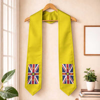 Niue Graduation Stole Flag Style LT05 One Size Niue - Polynesian Pride