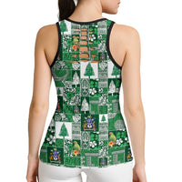 Norfolk Island Meri Krismas Hollow Tank Top Pacific Patchwork Xmas Vibes - Polynesian Pride