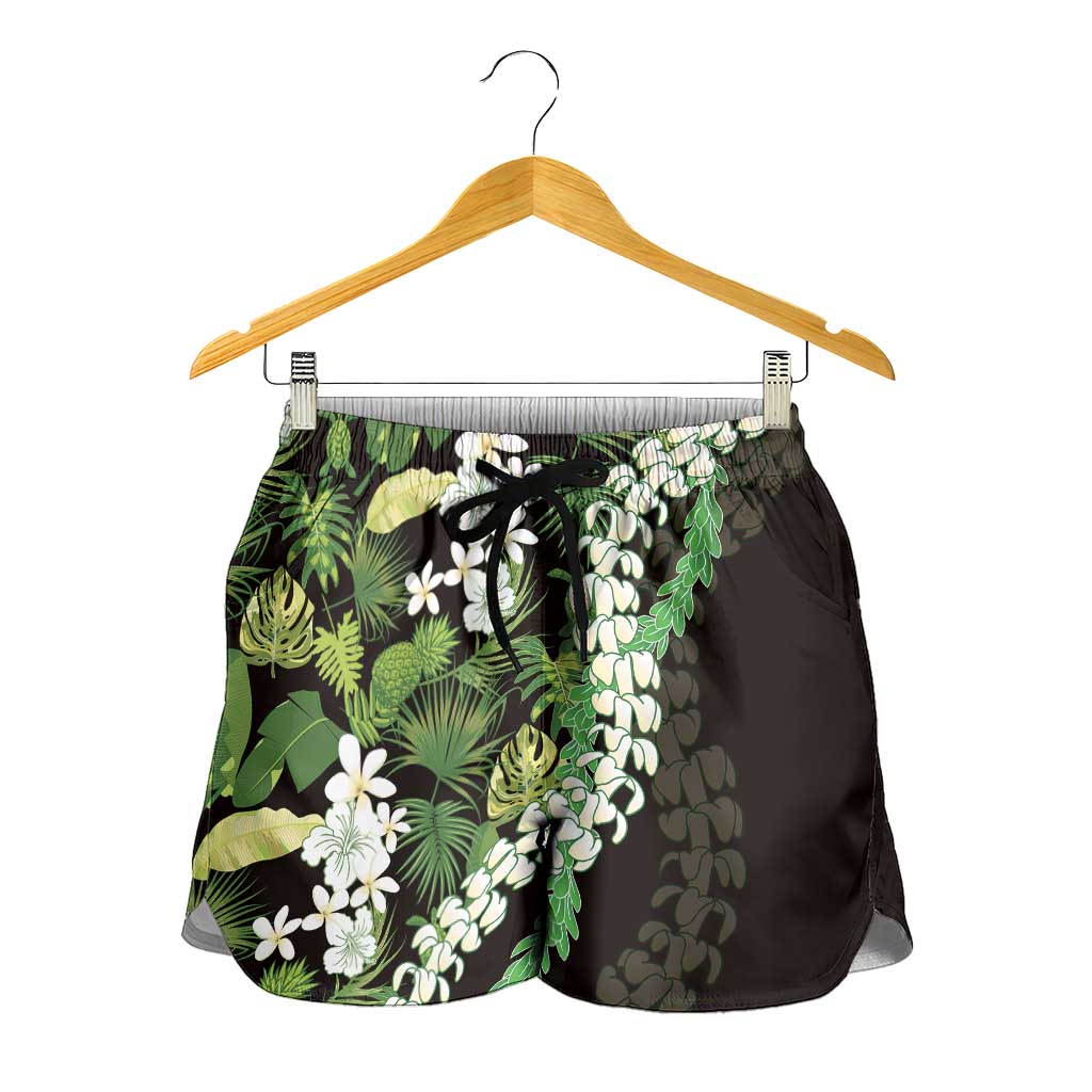 Omaomao Aloha Hawaii Lei Shorts for Women Tropical Flowers Elegant Vibe - Polynesian Pride