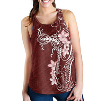 Oxblood Hawaii Women Racerback Tank Hammerhead Shark Tattoo Curve Polynesian - Polynesian Pride