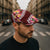 Oxblood Polynesia Jeff Hat Plumeria With Hibiscus Pattern Tropical Vibes - Polynesian Pride