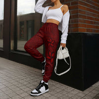 Oxblood Polynesia Jogger Pants Hawaiian Tribal Hammerhead Shark Tattoo - Polynesian Pride