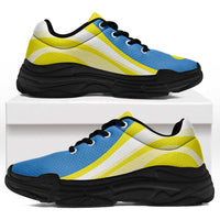 Palau Chunky Sneakers Flag-Inspired Curve Style LT05 Yellow - Polynesian Pride