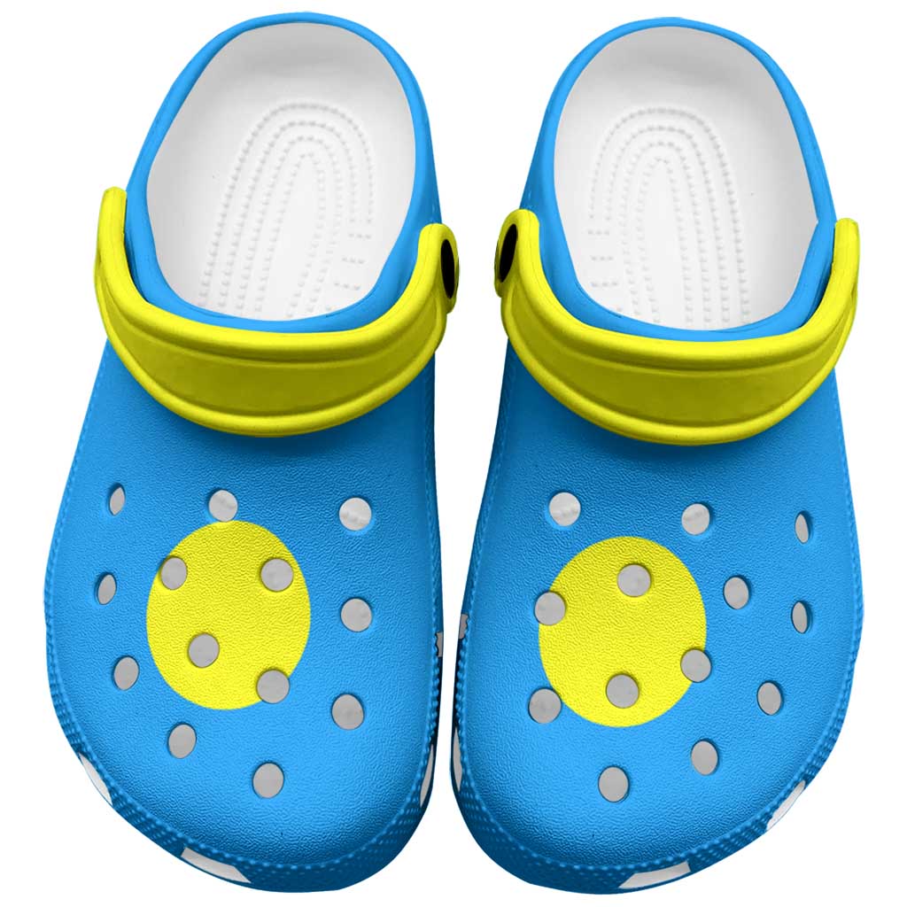Palau Clogs Shoes Heritage Palette Flag-Inspired - Polynesian Pride