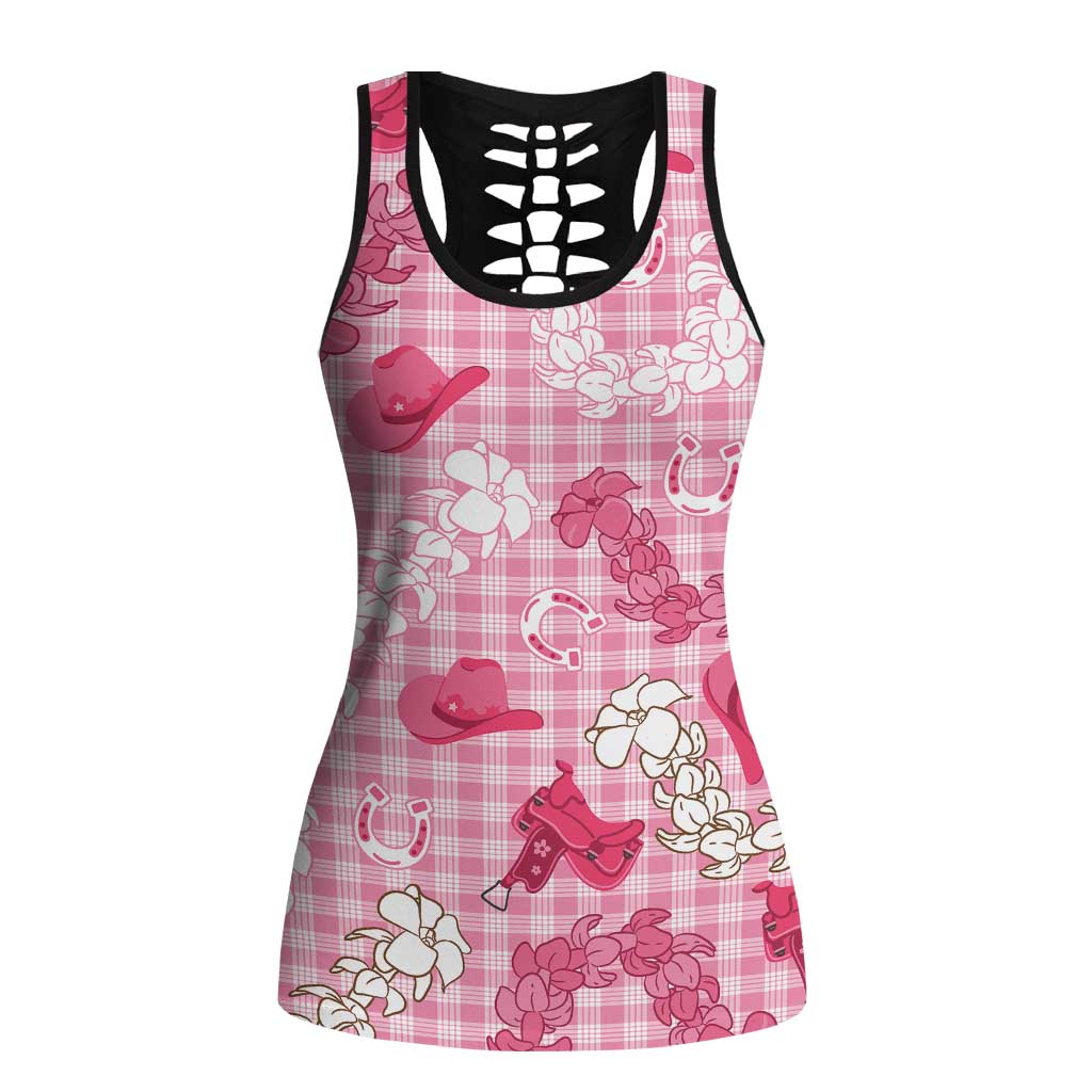 Paniolo Palaka Hawaiian Cowgirl Hollow Tank Top - Polynesian Pride