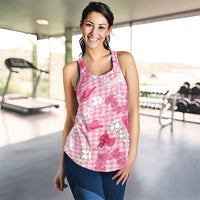 Paniolo Palaka Hawaiian Cowgirl Women Racerback Tank - Polynesian Pride