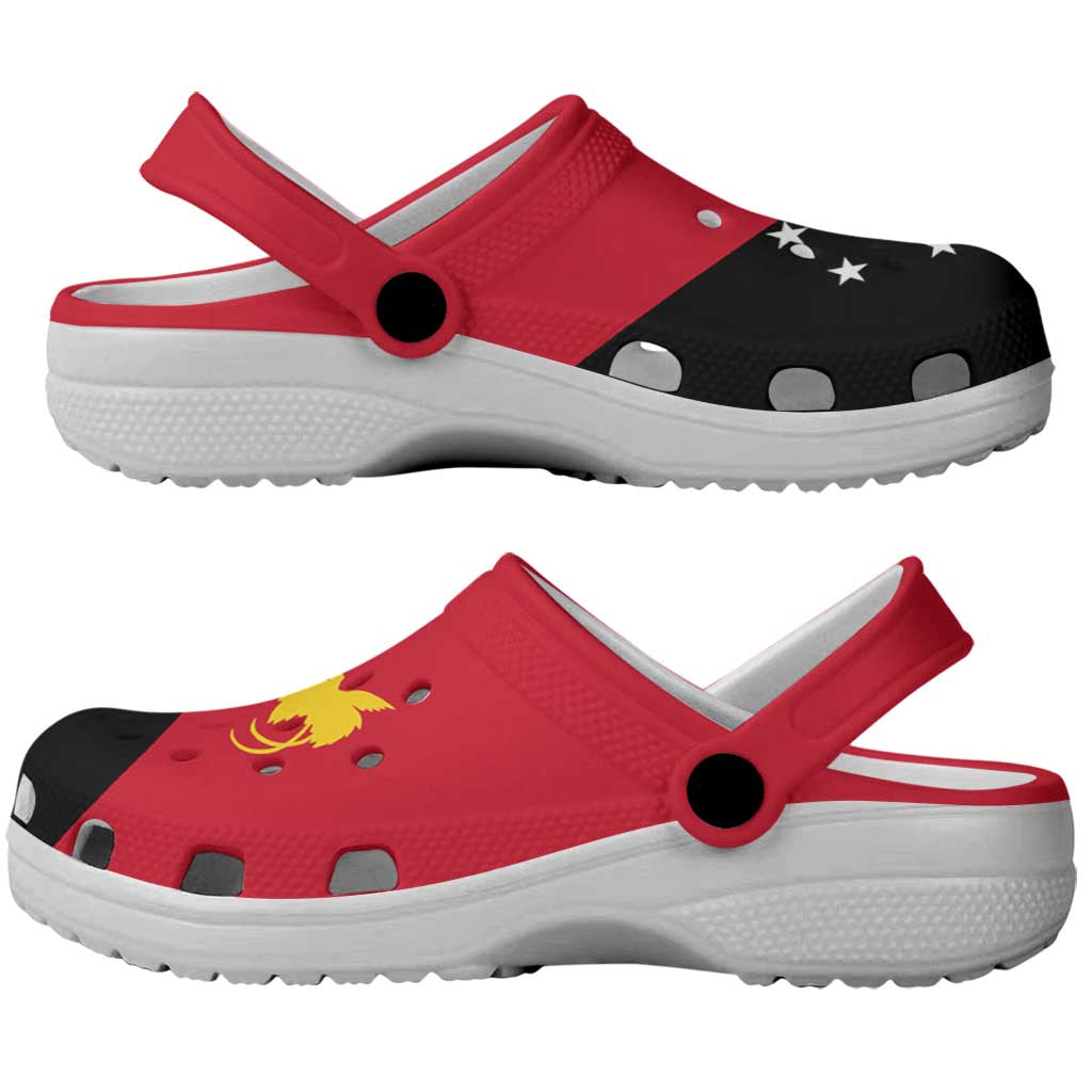 Papua New Guinea Clogs Shoes Heritage Palette Flag-Inspired - Polynesian Pride