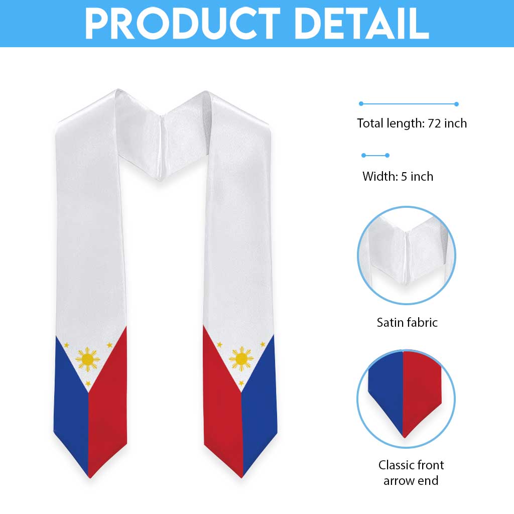 Philippines Graduation Stole Flag Style LT05 - Polynesian Pride