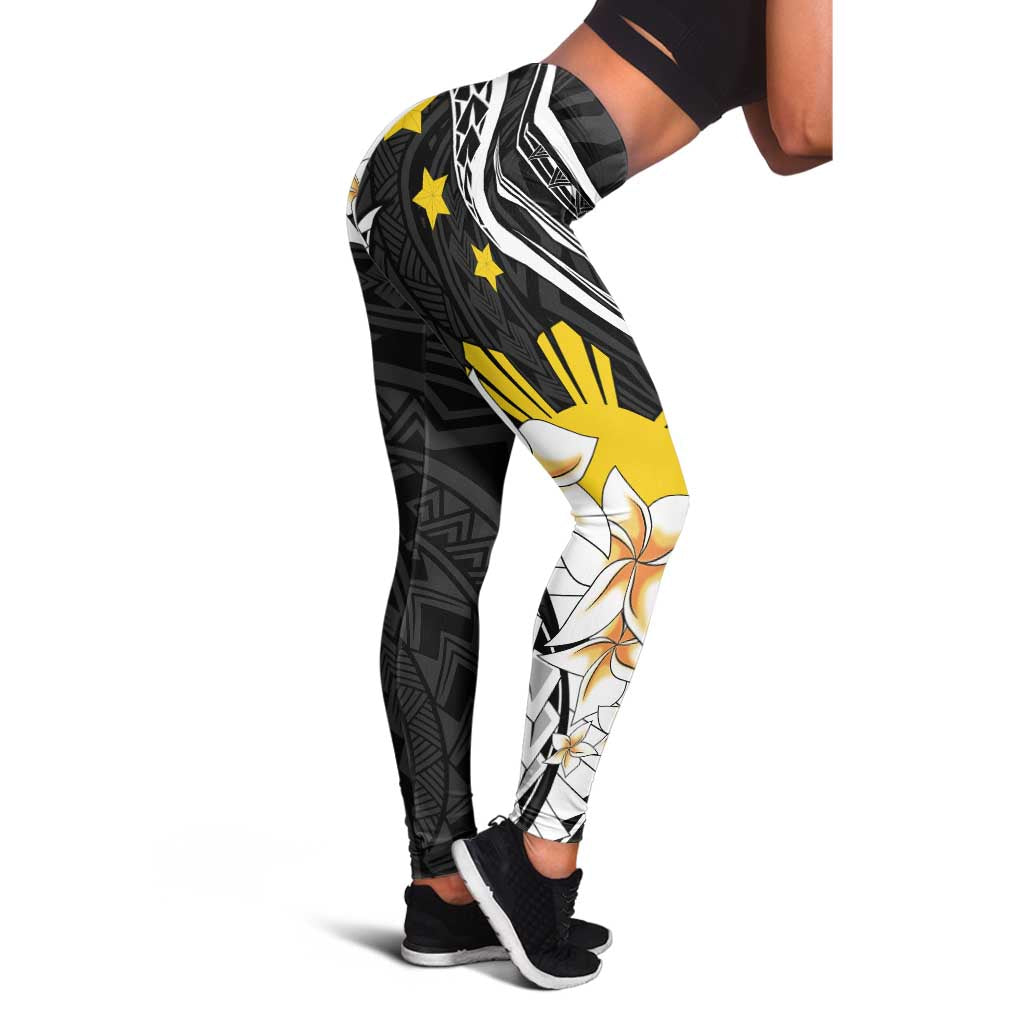 Philippines Tribal Leggings Mix Plumeria LT7 - Polynesian Pride
