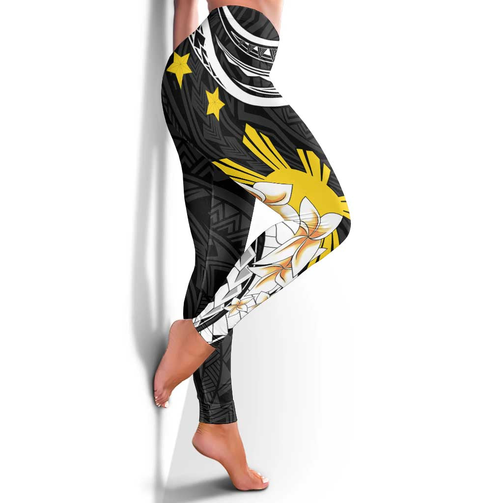Philippines Tribal Leggings Mix Plumeria LT7 - Polynesian Pride
