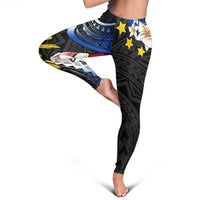 Philippines Tribal Leggings Mix Plumeria - Flag Colors LT7 - Polynesian Pride